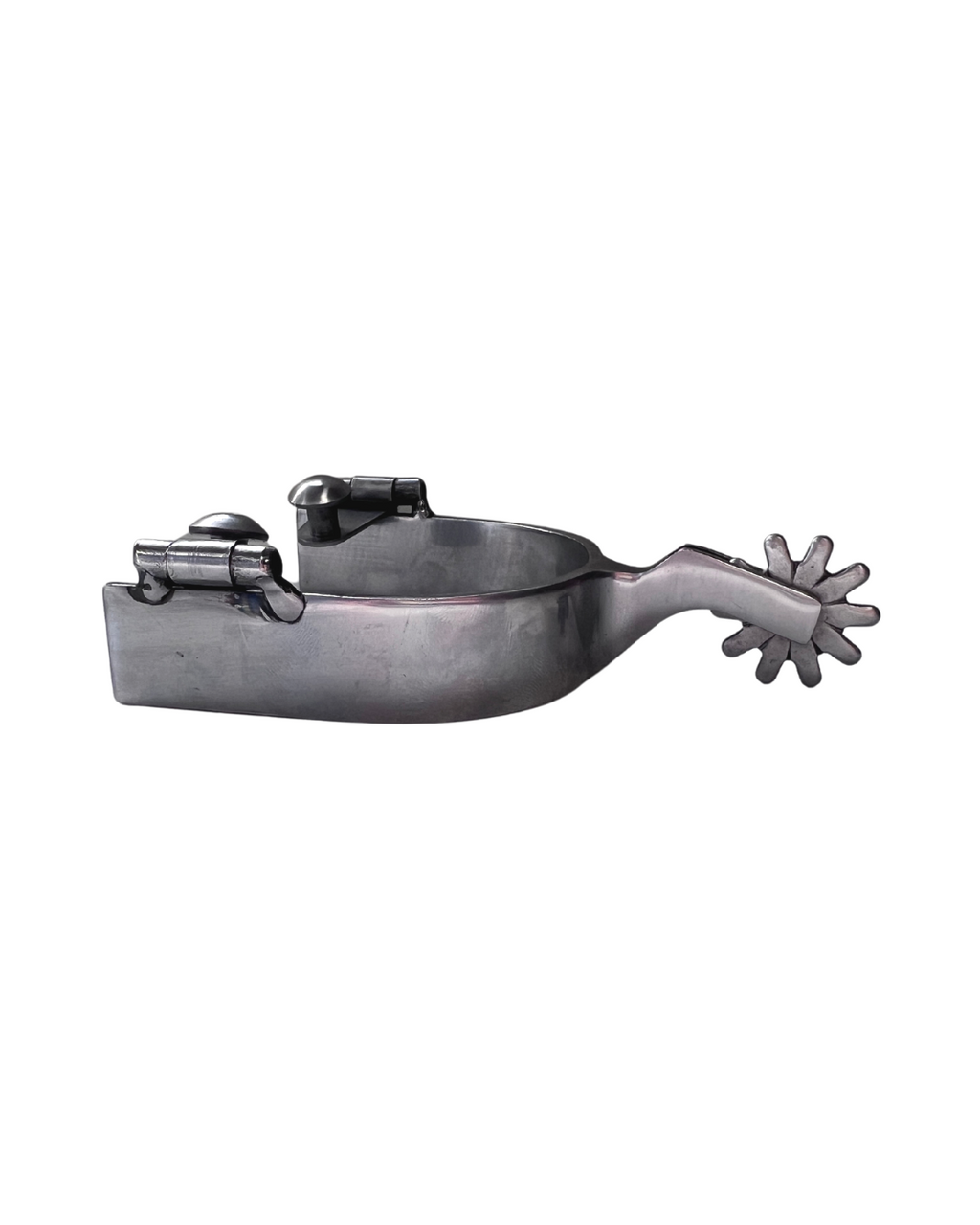 AJ Tack Men's Brushed Stainless Steel Spur