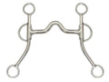 AJ Tack Double Rein Long Shank Medium Port Bit