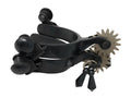 AJ Tack Baby Black Steel Spurs