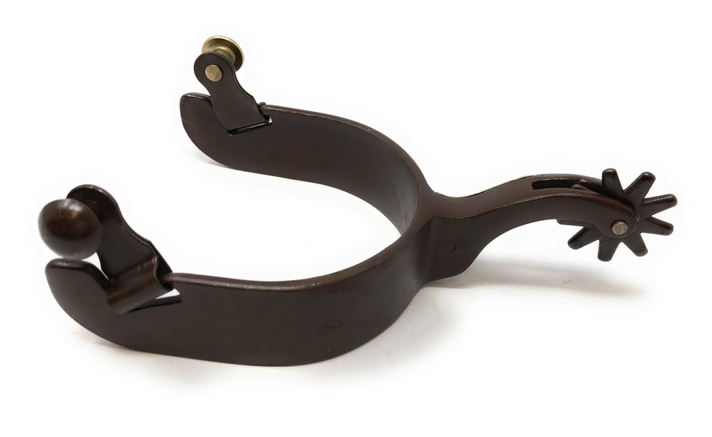 AJ Tack Men's Antique Brown Cutting Horse Spur Set